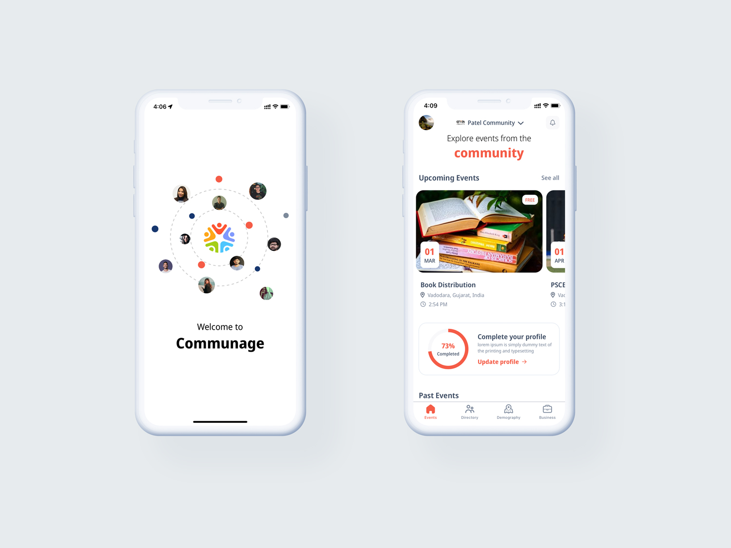 Communage-mobile-App-design-layout
