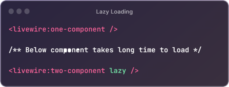 lazy loading feature in laravel livewire v3